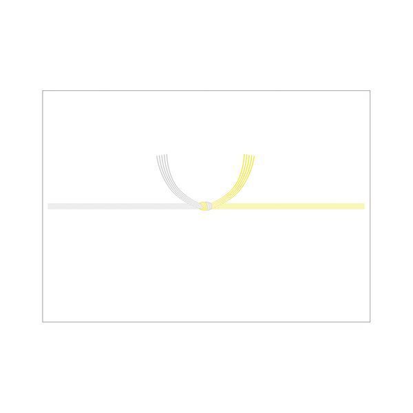 （まとめ） タカ印 のし紙 2‐244 B4判 黄水引京百枚【×10セット】