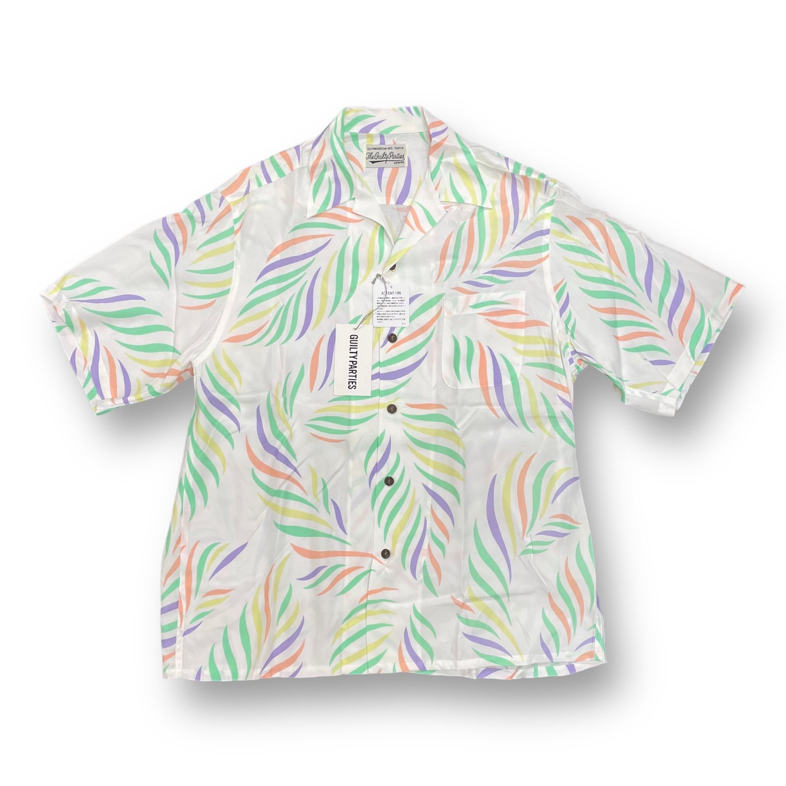 定価33000円 新品 WACKO MARIA 23SS LEAF HAWAIIAN SHIRT リーフ 
