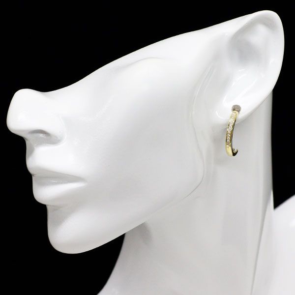 K18YG ダイヤモンド ピアス 0.352ct - メルカリ 