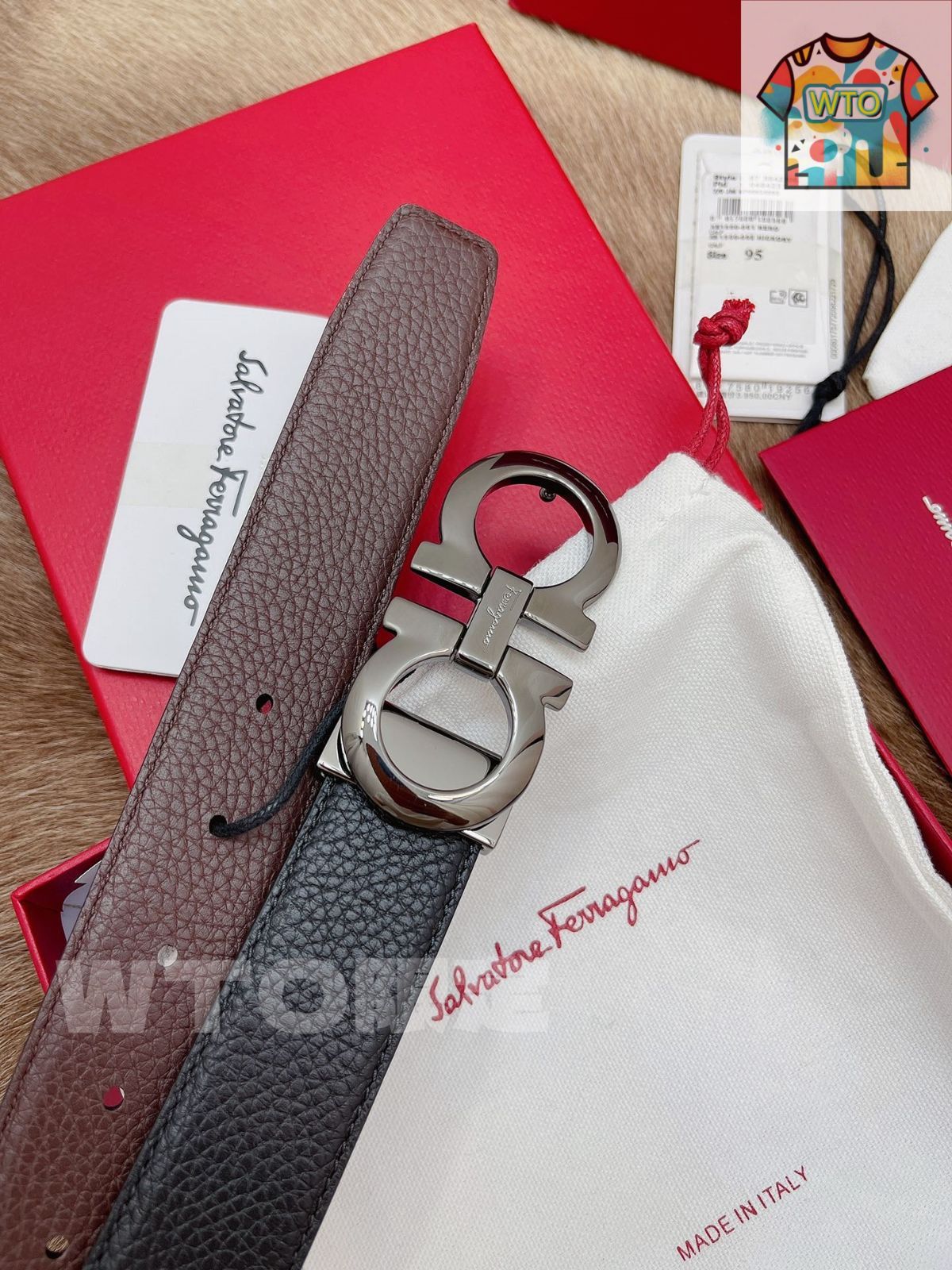 フェラガモ　サルバトーレ　レザーベルト FERRAGAMO フェラガモ ベルト レザーベルト メンズ ガンチーニ