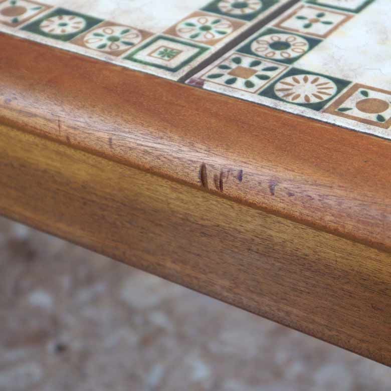 タイルトップテーブル ヴィンテージ イギリス 長方形 ミッド