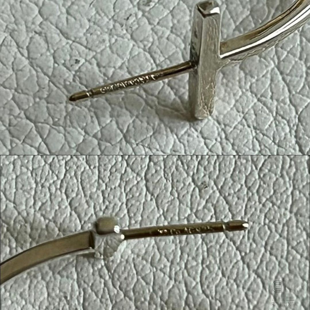 TIFFANY&Co. ティファニー Tワイヤー フープ ピアス 925SV 希少廃番品 