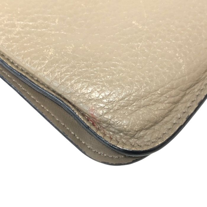 HERMES エルメス ドゴンGM 長財布 レザー グレー □J刻印【中古】 ユニ