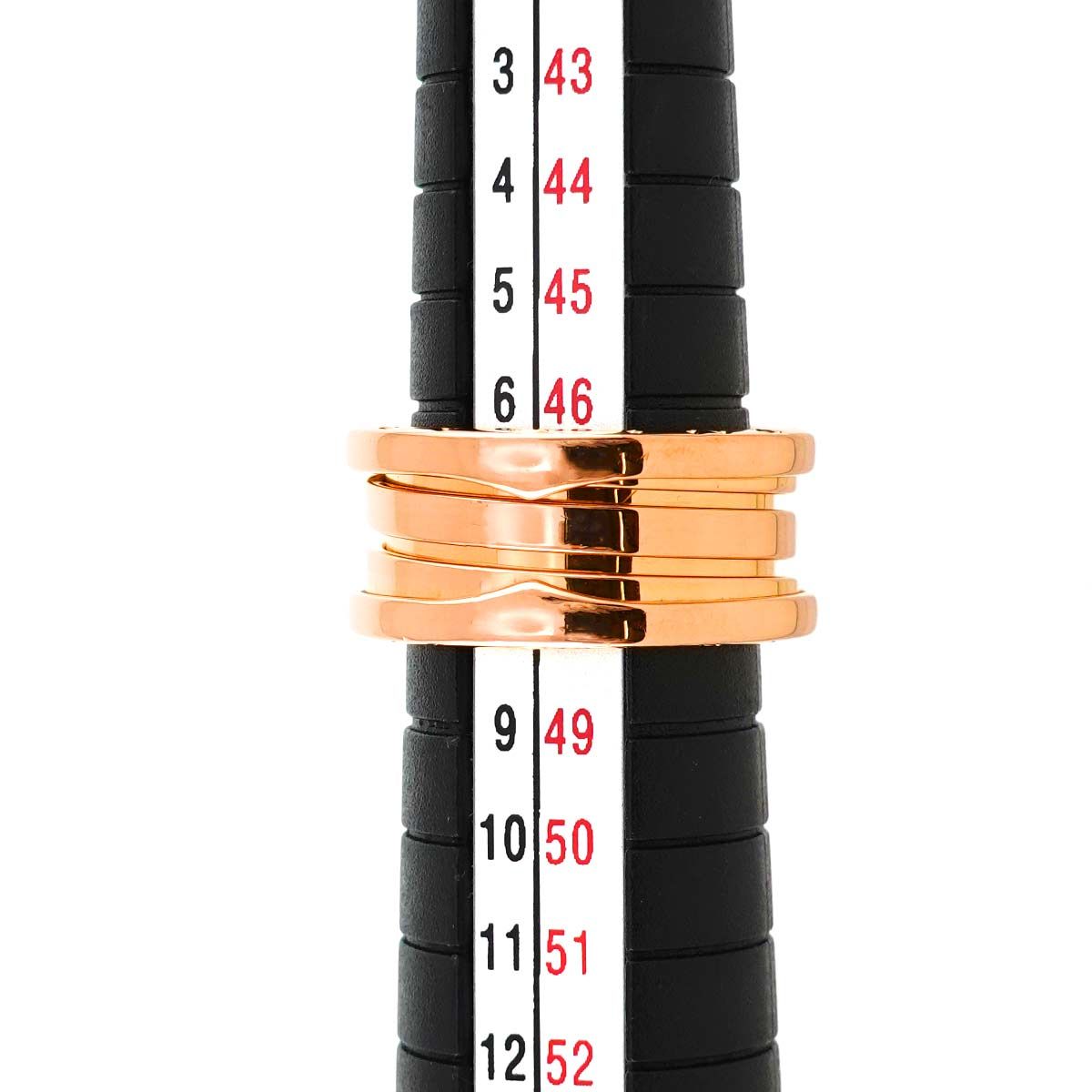 ブルガリ BVLGARI ビーゼロワン 3バンド #48 リング K18 PG