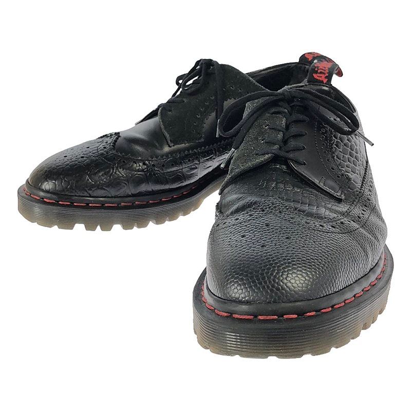 Engineered Garments / エンジニアドガーメンツ | ×Dr.Martens ドクターマーチン別注 Long Wing Irregular Combo ロングウイングチップ レザーシューズ | UK10 | ブラック | メンズ Engineered Garments / エンジニアドガーメンツ | ×Dr.Martens