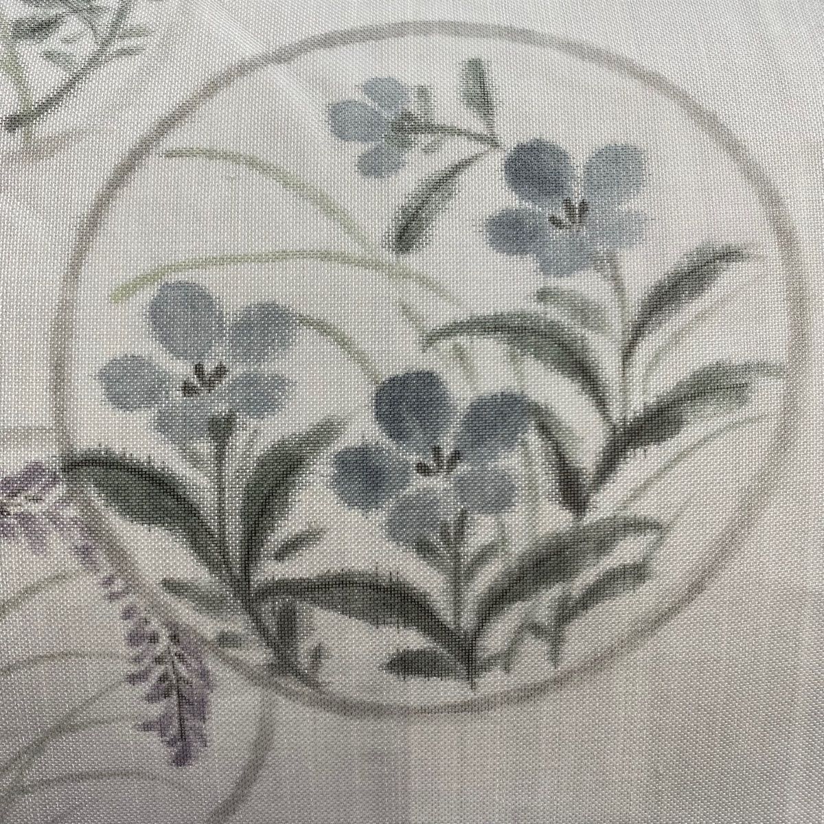 灰色 正絹