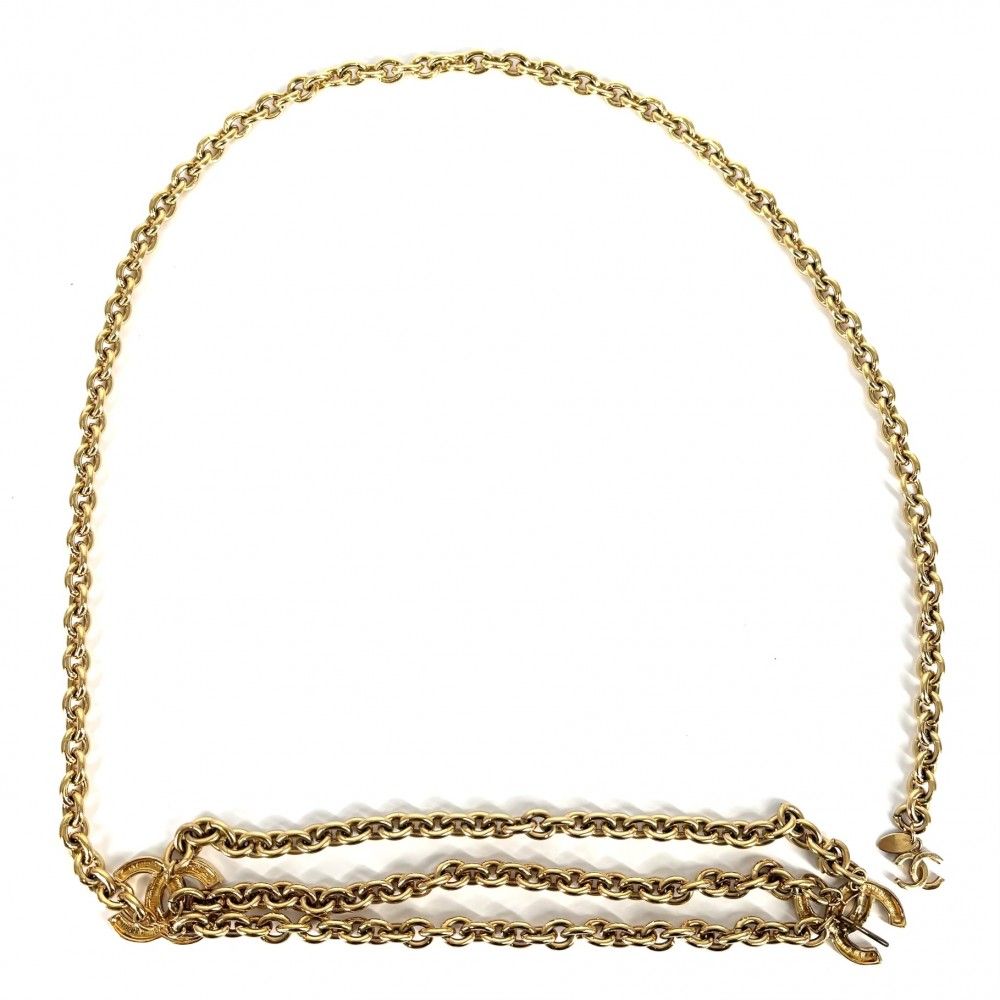 シャネル ベルト レディース チェーンベルト ココマーク ファッションアイテム ヴィンテージ CHANEL GP ゴールド 品