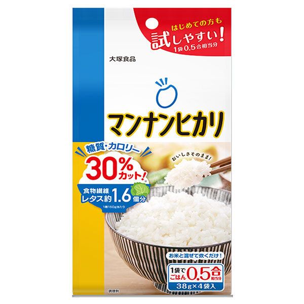 大塚食品 マンナンヒカリ スティックタイプ 152g×20袋入× 2ケース ｜ お米 こんにゃく ご飯 ごはん 食物繊維 カロリーカット