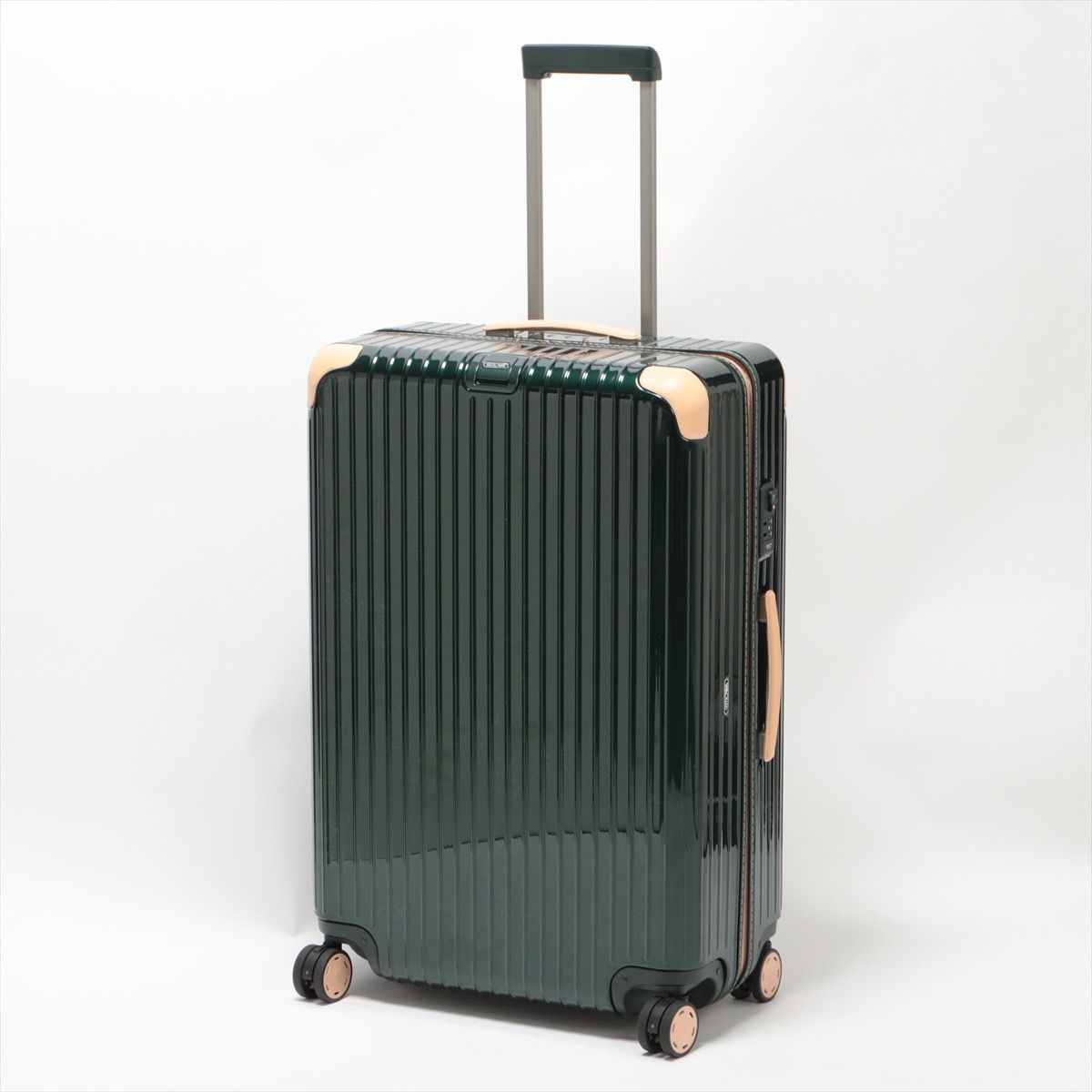 リモワ RIMOWA ボサノバ キャリーケース 4輪 94リットル 8～10泊 ポリカーボネート レザー グリーン 870.77.41.4 スーツケース 6-9-474