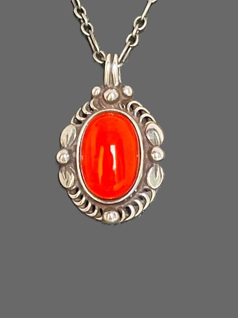 ジョージジェンセン 1995年 アンバー・琥珀 イヤーペンダント