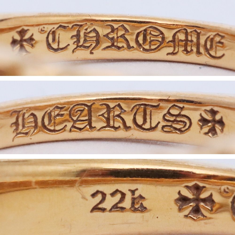 10号 CHROME HEARTS ベビークラシックフローラルクロスリング