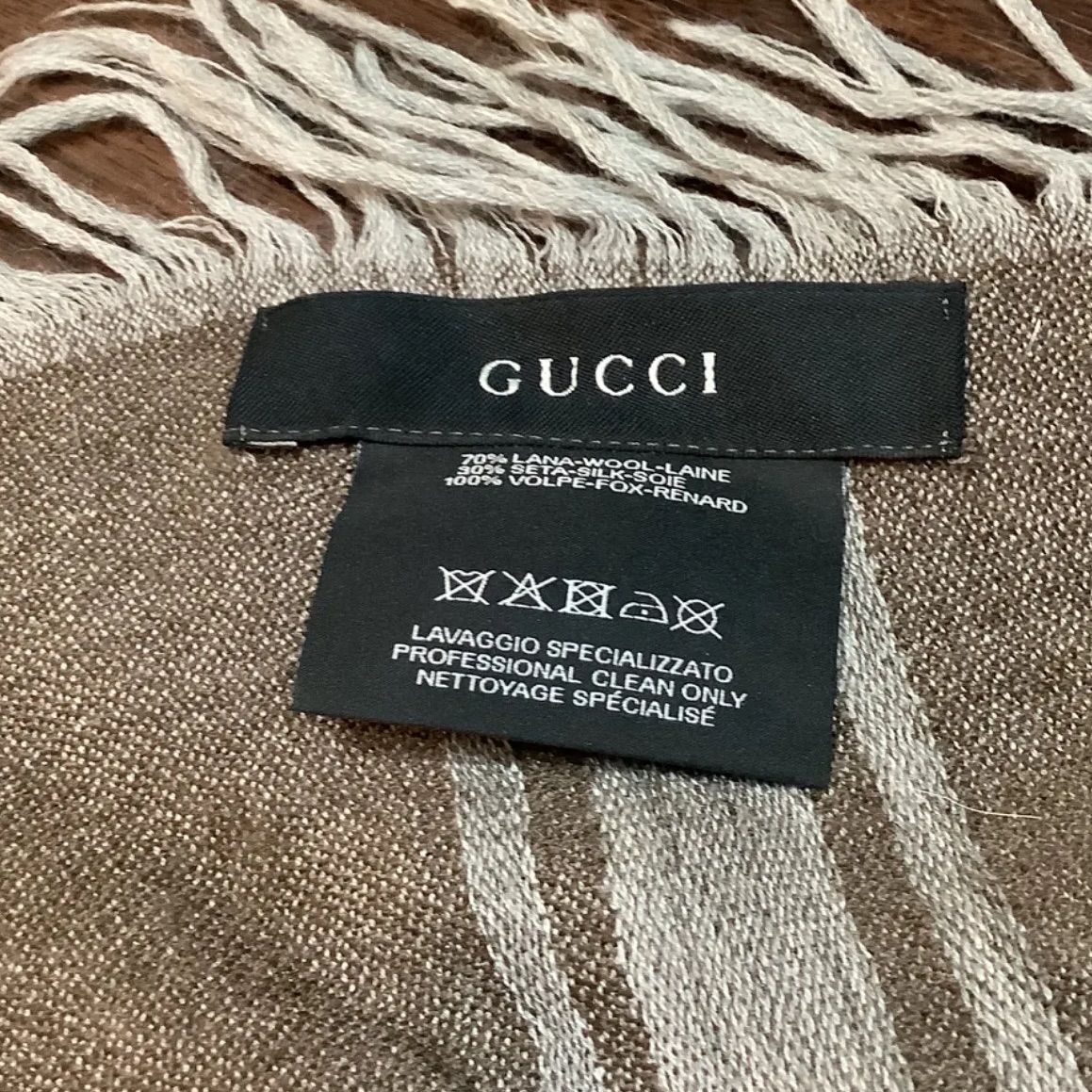 グッチ GUCCI GG柄 フォックスファー ショール レディース ストール マフラー P45