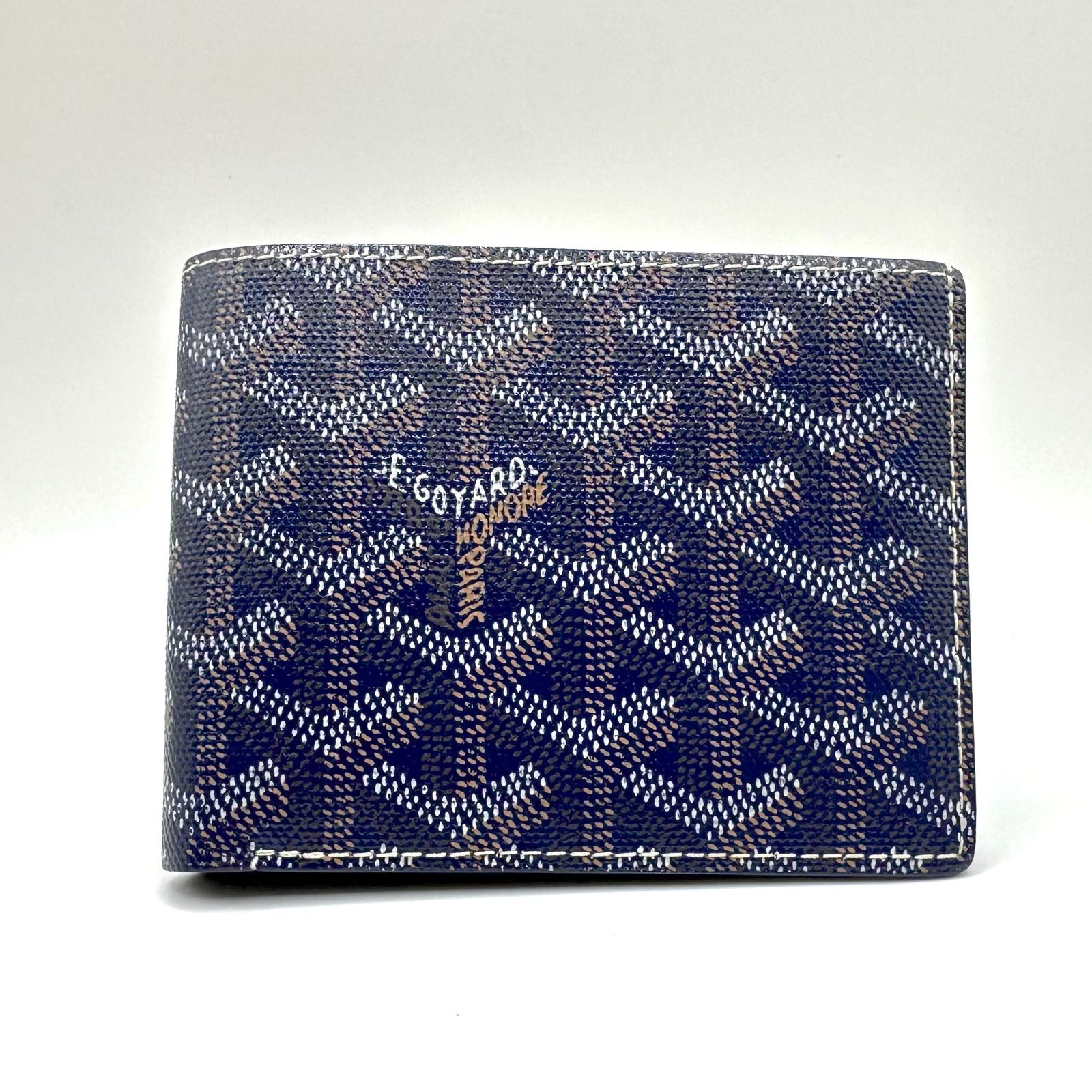 GOYARD】ゴヤール サン・フロランタン 2つ折り財布 ネイビー