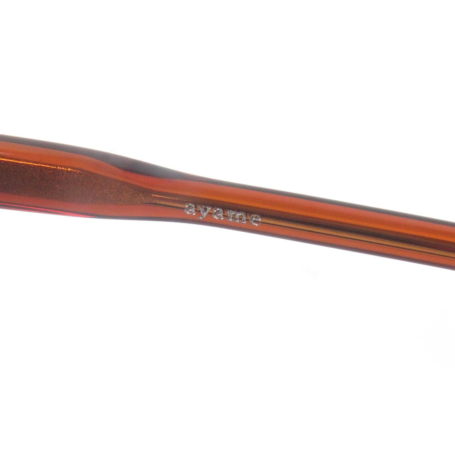 極美品□ayame アヤメ TPC ボストンフレーム デモレンズ アイウェア  