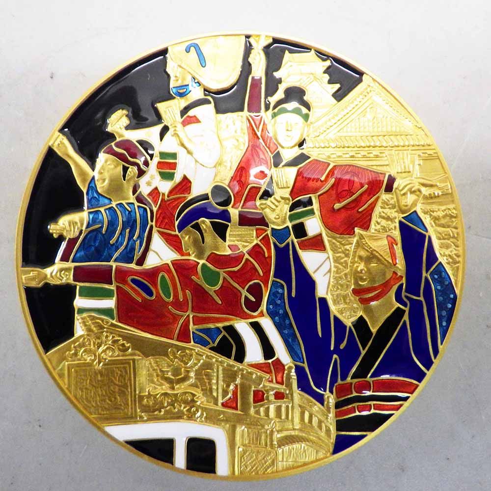 よさこい祭り　七宝章牌　日本の祭りシリーズ 七宝章牌 日本の祭りシリーズ「よさこい祭り」純銀メダル 箱付き