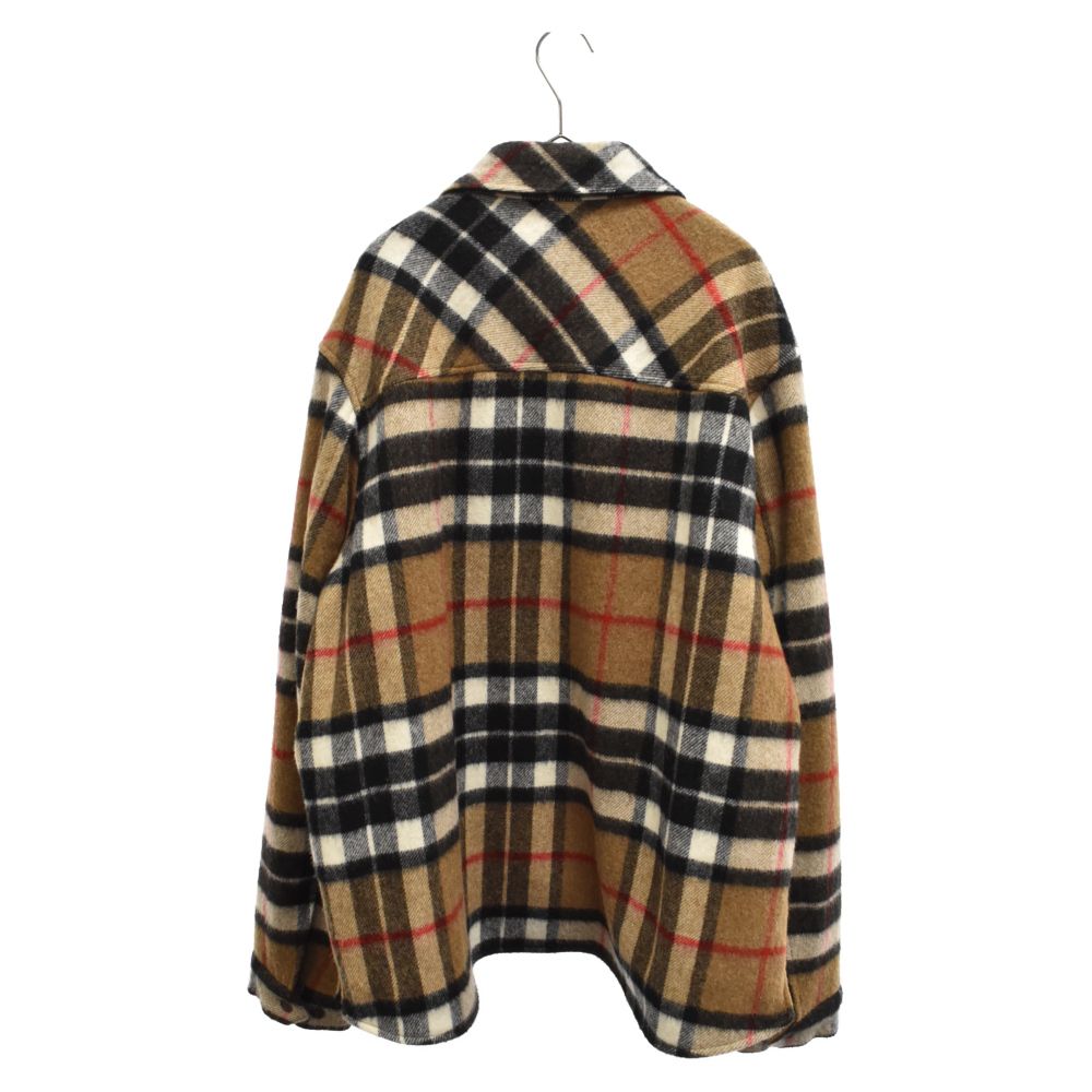 we11done (ウェルダン) CAMEL WD CHECK ANORAK WOOL SHIRT