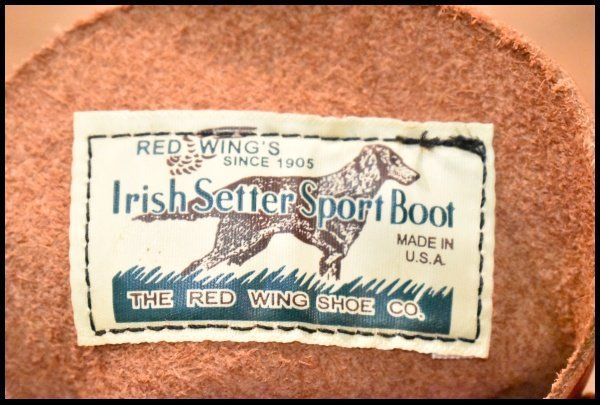 ソールカスタム 犬タグ レッドウィング 8875 オロラセット セッター REDWING 7 9E 箱付 未使用 犬タグ復刻 23年レッドウィング 8875 アイリッシュ