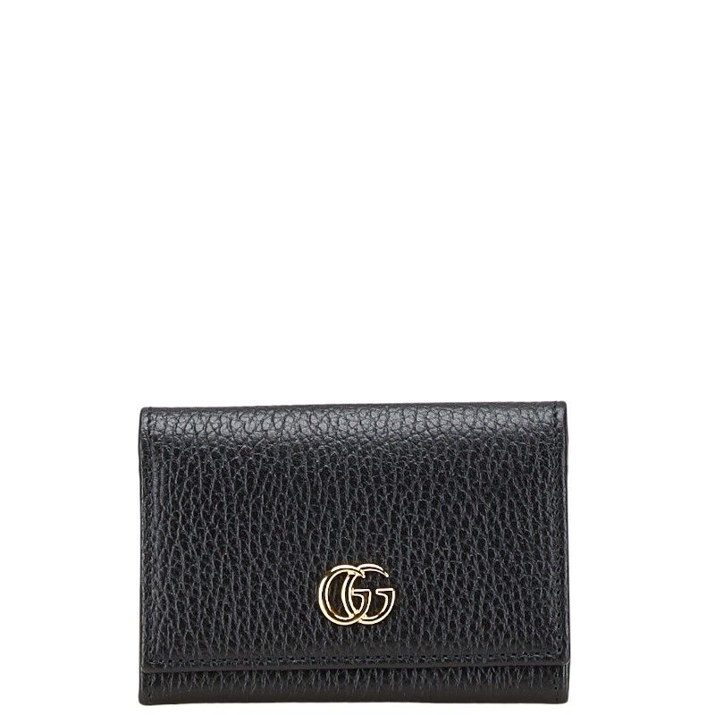 グッチ GGマーモント 739525 ブラック レザー レディース GUCCI 214-14317