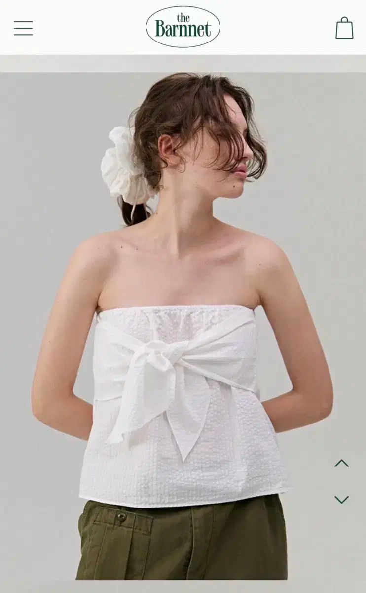 The Barnnet ザ バーネット Sheer Strapless Top