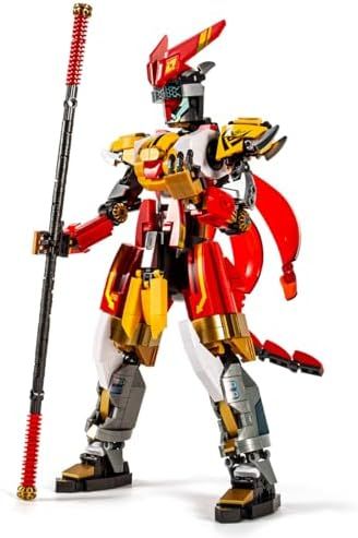 DAHONPA モンキー変身メカビルディングブロックセット 戦士モデルキット 750個以上のコレクター向け神話ギフト 大人と子供向け
