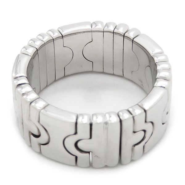 ブルガリ BVLGARI リング 指輪 パレンテシ K18WG ホワイト
