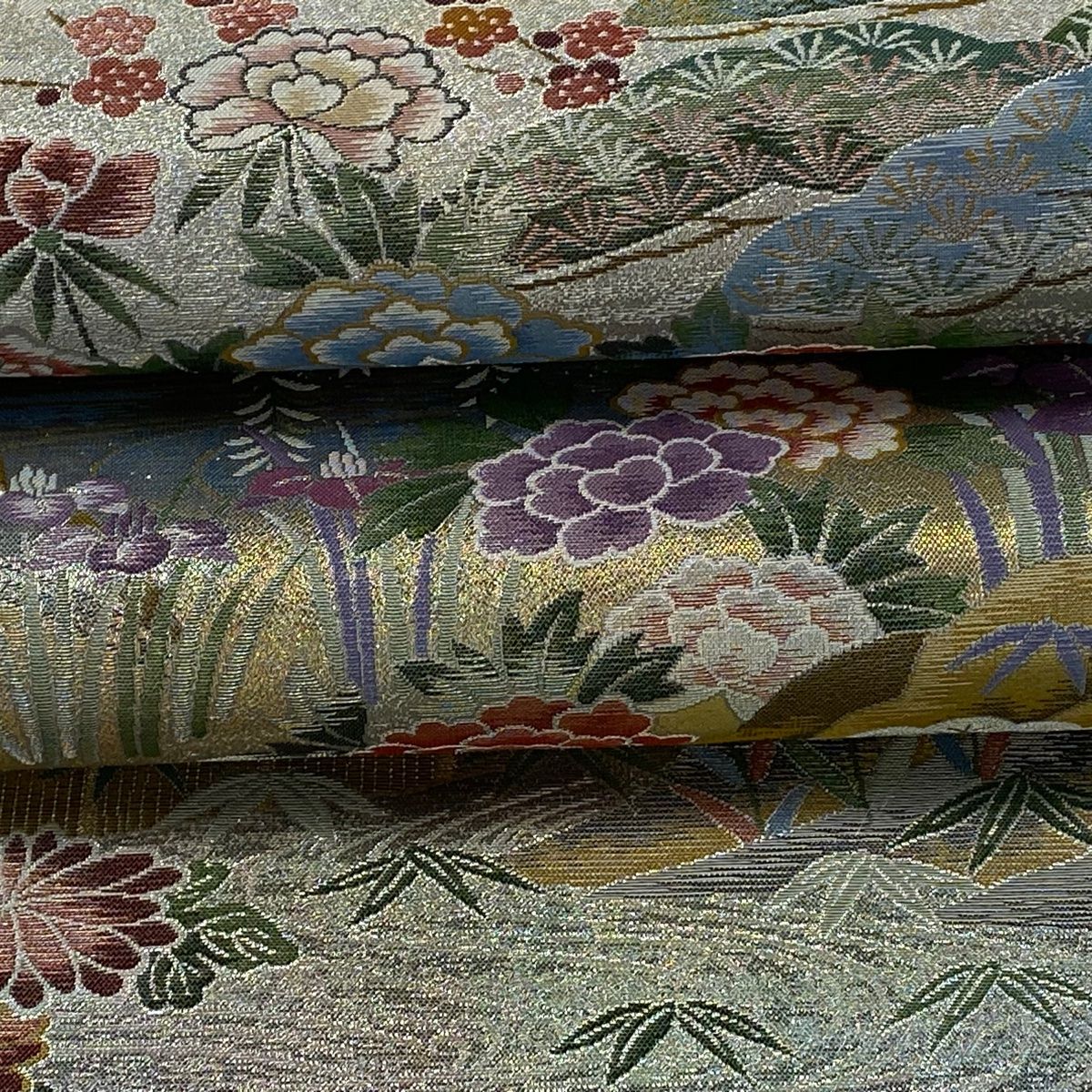 逸品 極上の名品 プラチナ箔 本金箔 壱阡八百口織 丸帯 【公式通販】