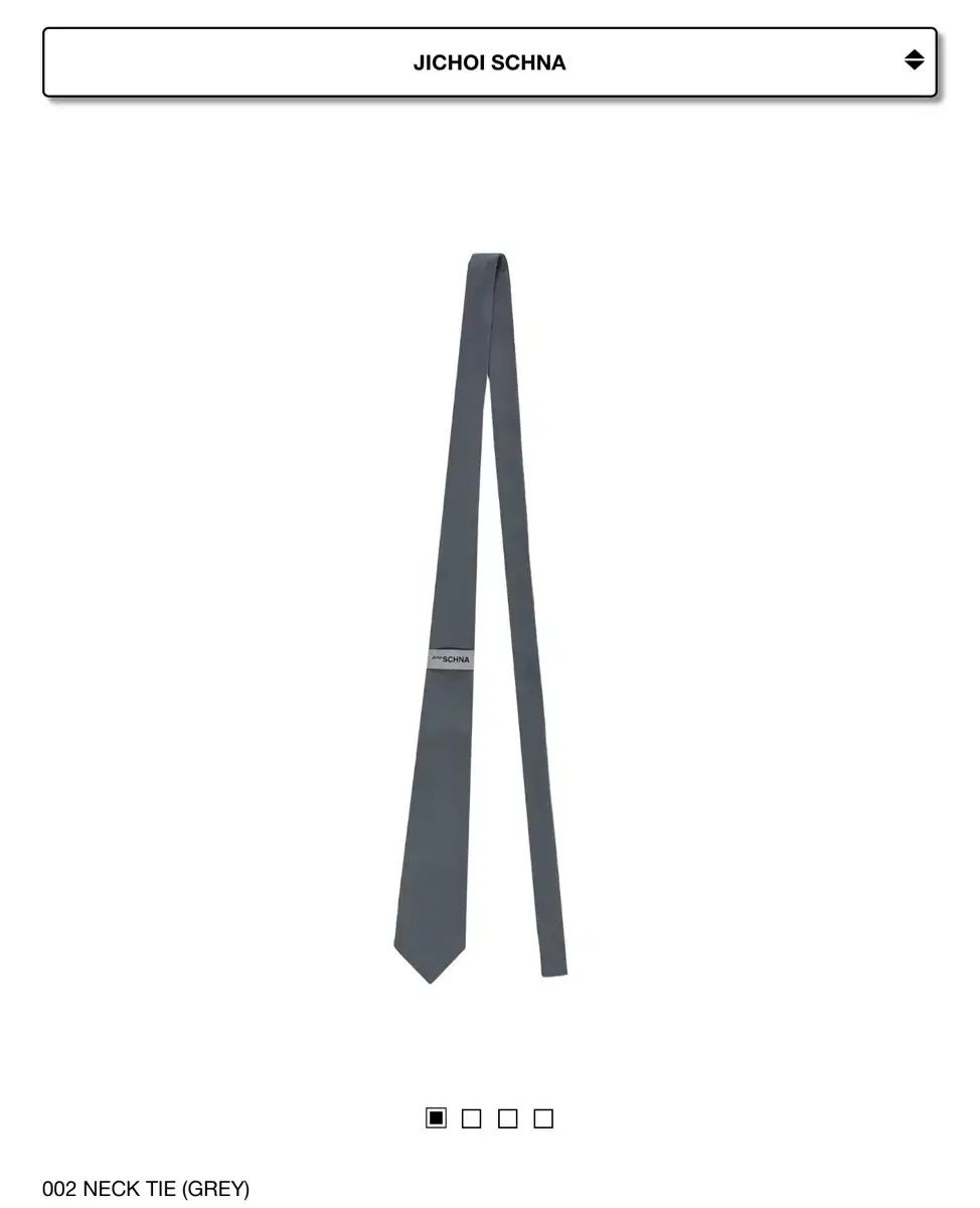 JiCHOI(ジチョイ) シュナ ネクタイ 002 NECK TIE （ grey ）