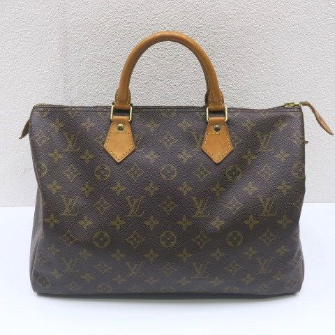 ルイヴィトン Louis Vuitton スピーディ M41524 モノグラム スピーディ35 ボストンバッグ ハンドバッグ ブラウン - メルカリ