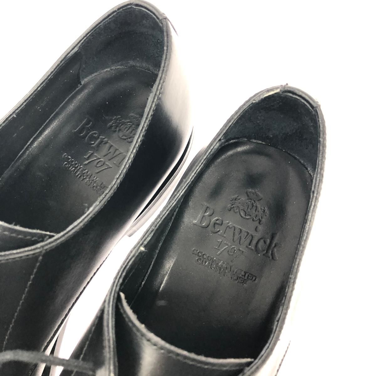美品 Berwick バーウィック レザーシューズ 5583 ブラック