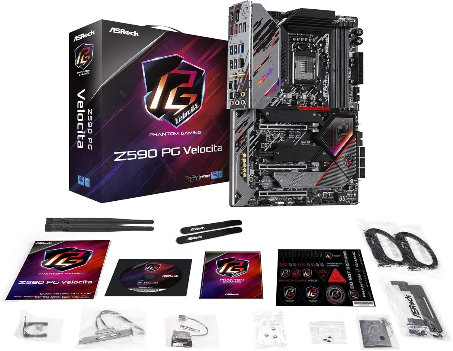 ASRock マザーボード Z590 PG Velocita Intel 10世代 ・ 11世代 CPU (LGA1200) 対応 Z590 ATX  マザーボード - メルカリ