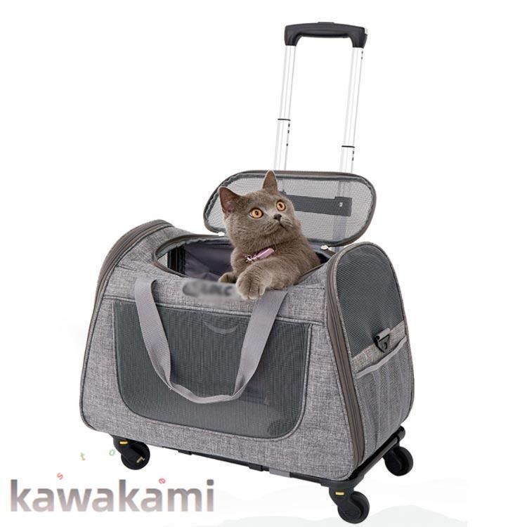 ペットキャリー キャスター付き 犬 小型犬 中型犬 猫 持ち手 ペットキャリーバッグ カート 手提げ キャリーリュック 折り畳み キャリーケース キャ