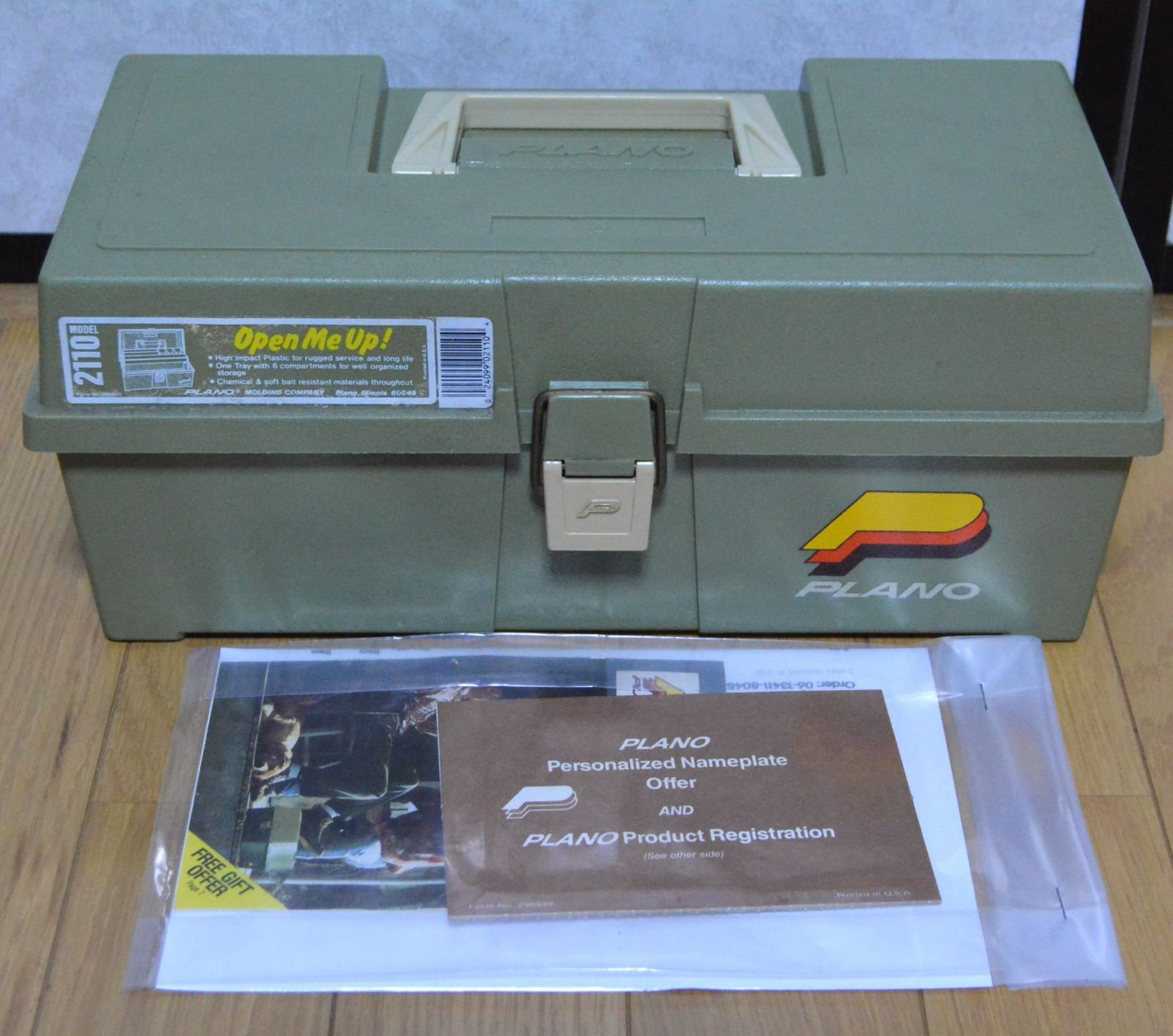 ♥品 デッドストック PLANO 2110 プラノ オールド OLD 1段式トレー 80年代 タックルボックス