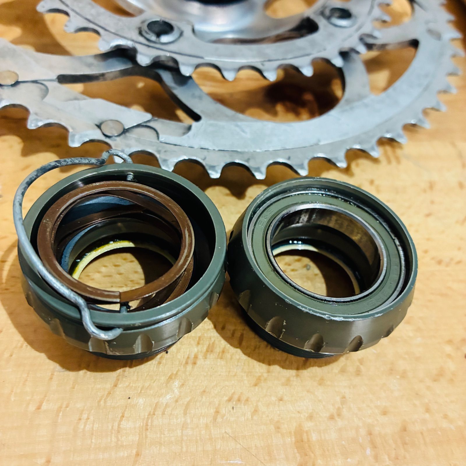 品 Campagnolo VELOCE クランクセット10s 50-34T 170mm BSC BB付 コンパクト パワートルク シルバー カンパニョーロ ヴェローチェ BRIGHTFACE_UK