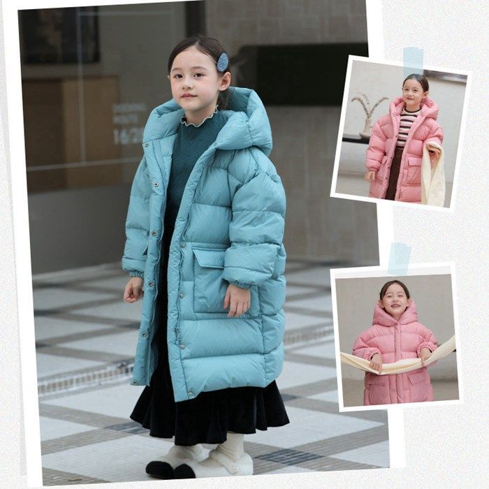 キッズ服(100cm~) ダウンコート 子供服 女の子 ダウン ダウンジャケット キッズ 防寒 ジャケット 子供 服 女の子 フード付き 通学 キッズ服 防寒 秋冬 ジュニア アウター 冬 通園 韓国子供服 お出かけ kubuqi04☆DZ30
