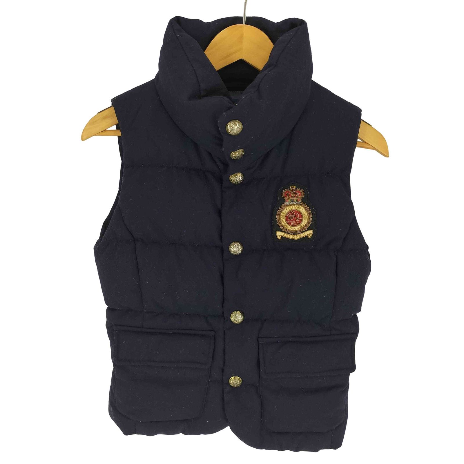 ラグビーラルフローレン Rugby Ralph Lauren エンブレム 刺繍 金ボタン 