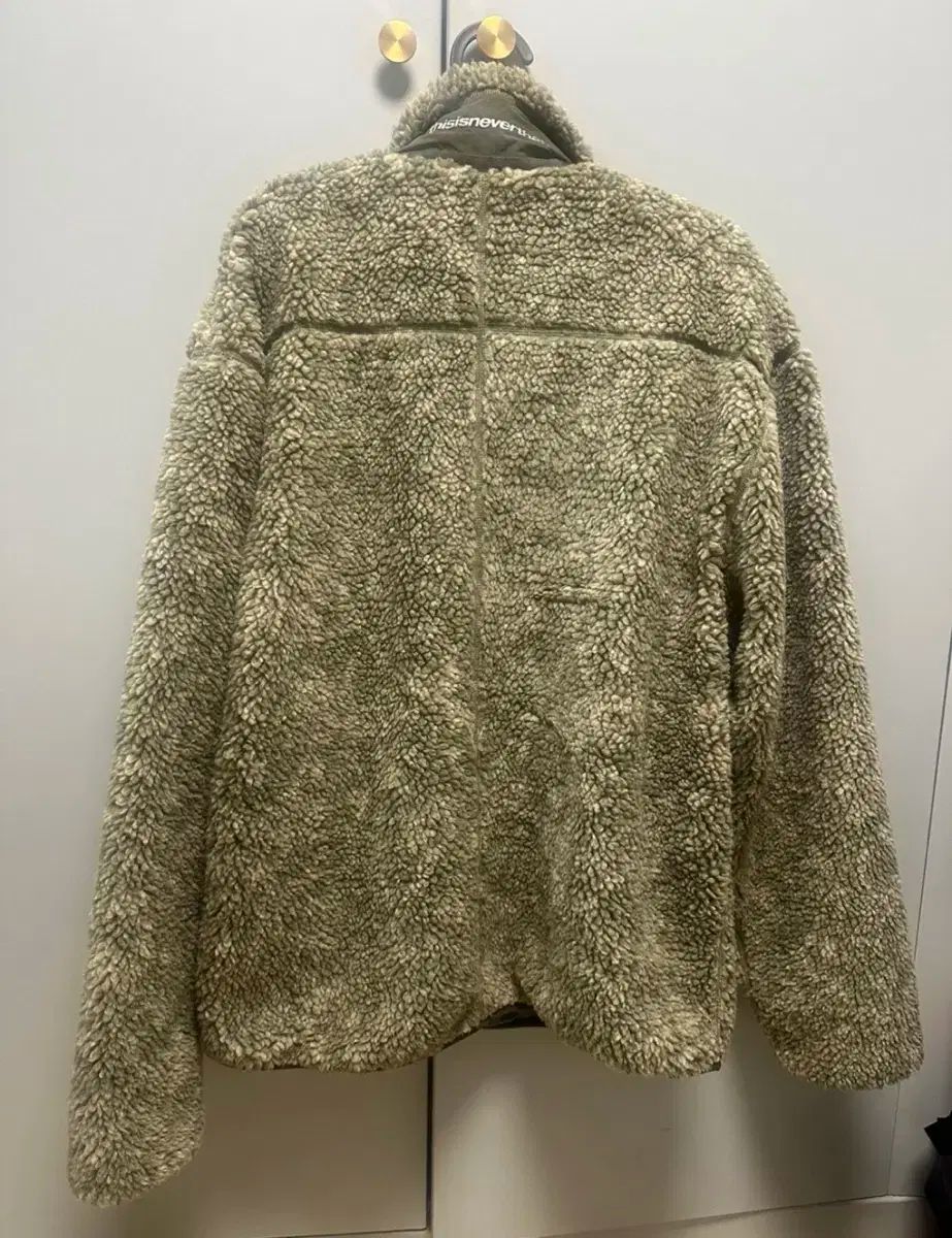 thisisneverthat ディスイズネバーザット フリース ボア オリーブ L