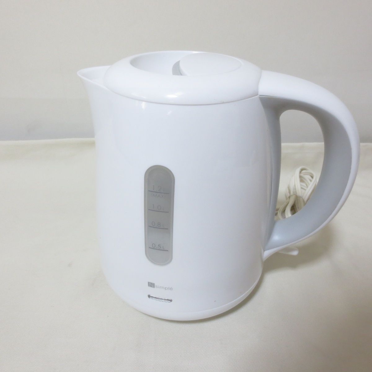 W533 W533 NITORI ニトリ 電気ケトル SN-3228 ホワイト 1.2L N simple - メルカリ