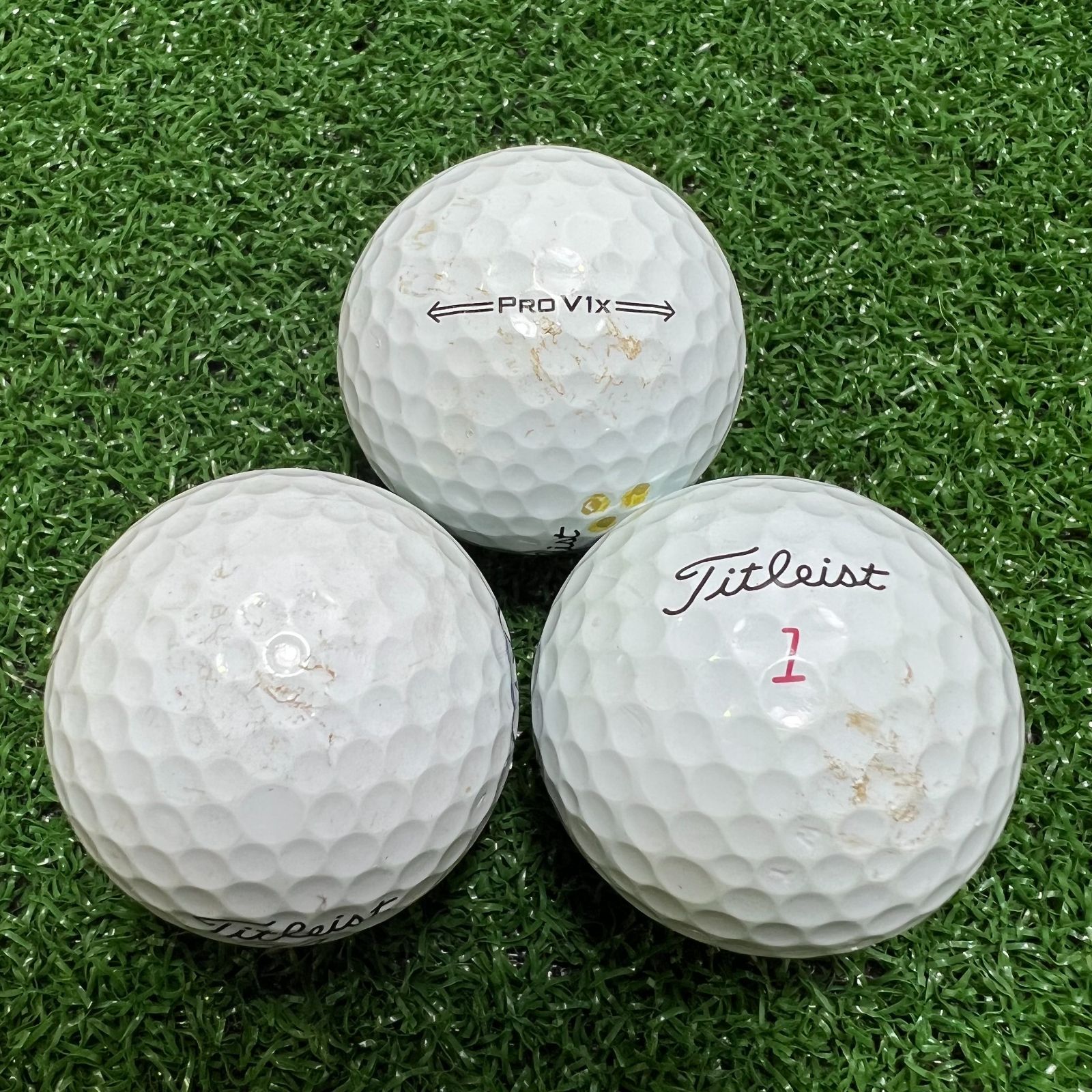 Titleist PROV1X 白 年式混合 ロストボール 24球 - その他