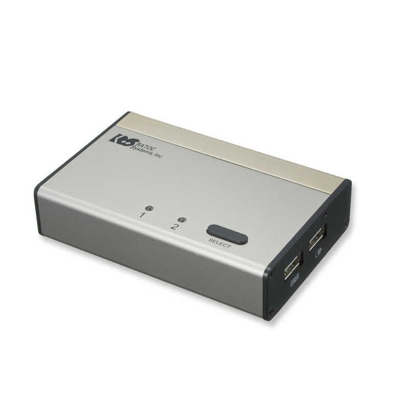 未開梱 ラトックシステム DVIパソコン切替器 2台用 2入力 |1出力 RS-230UDA