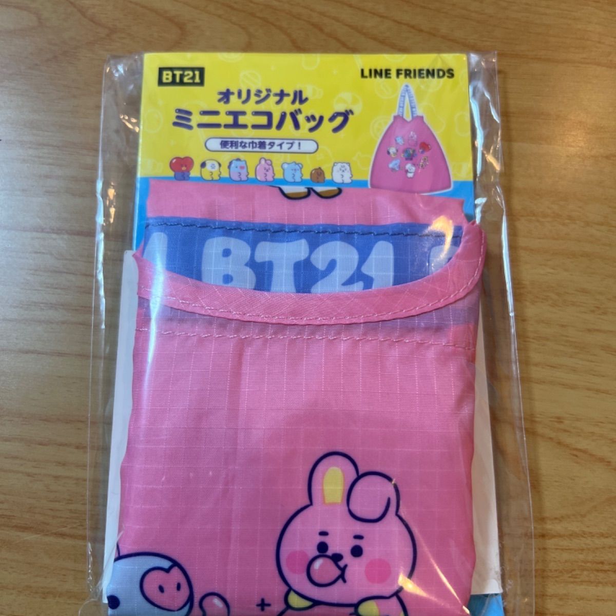 BT21 オリジナルミニエコバッグ ピンク 【お買得！】 - その他