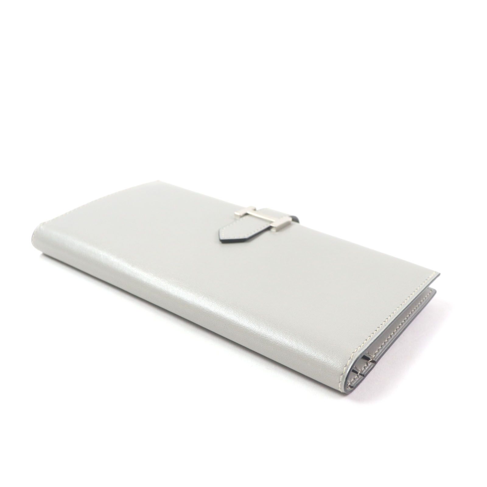 エルメス ベアン クラシック シルバー金具 二つ折り長財布 ベアン