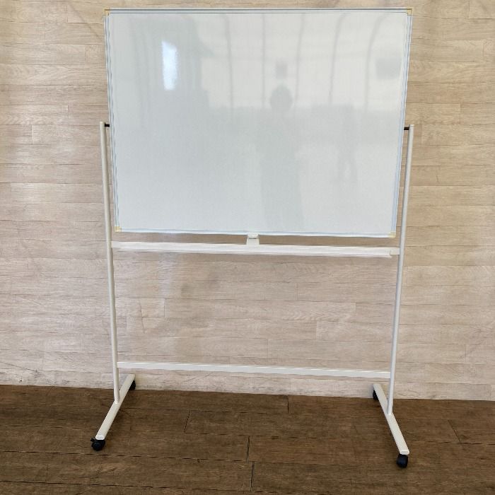ホワイトボード 脚付き 両面 回転式 ホワイト ホワイトボード 両面 回転式 スタンド 脚付き 足付き 掲示板 オフィス