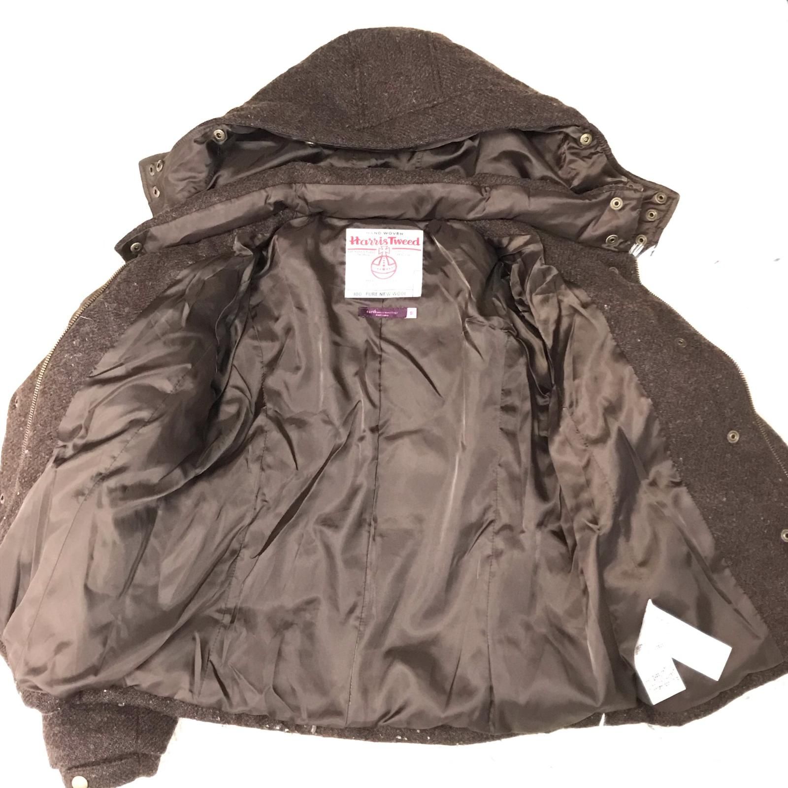 【美品】Harris Tweed ×URBAN RESEARCHダウンジャケット HARRIS TWEED × earth music&ecology 別注☆ダウンジャケット