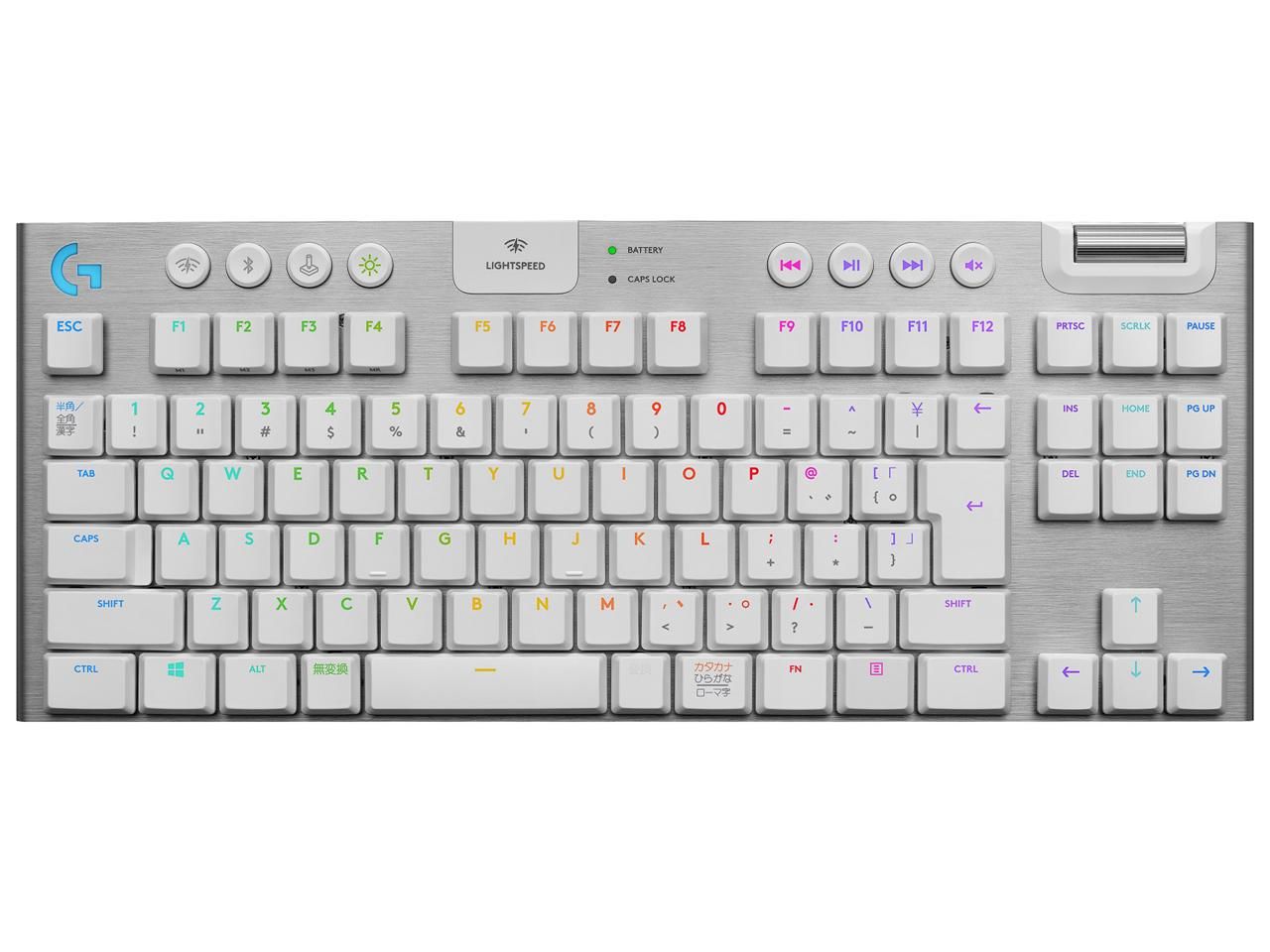keyball61 完成品 自作キーボード 左右分割 RGB ホワイト keyball61