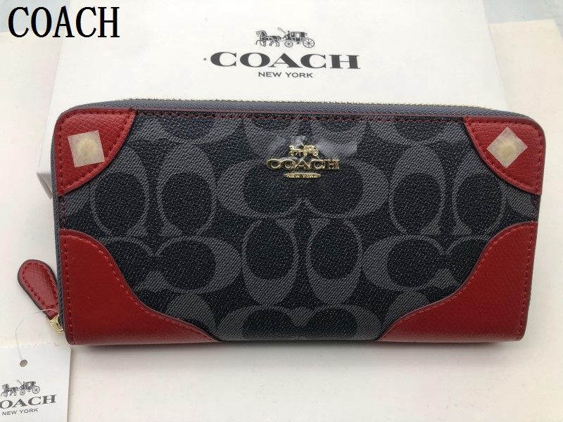 コーチ COACH 長財布 財布 シグネチャー アコーディオンラウンドジップウォレット レディース 財布 贈り物 188C F53780新品未使用  E20