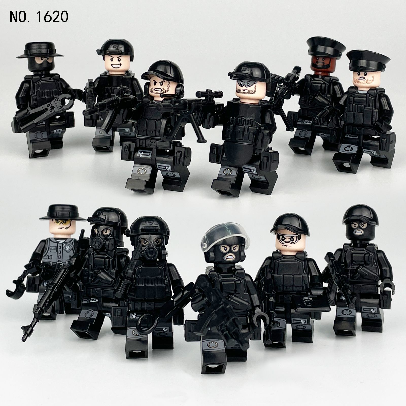 特殊部隊セット LEGO レゴ 互換 ブロック SWAT 警察 特殊部隊 22体セット 武器