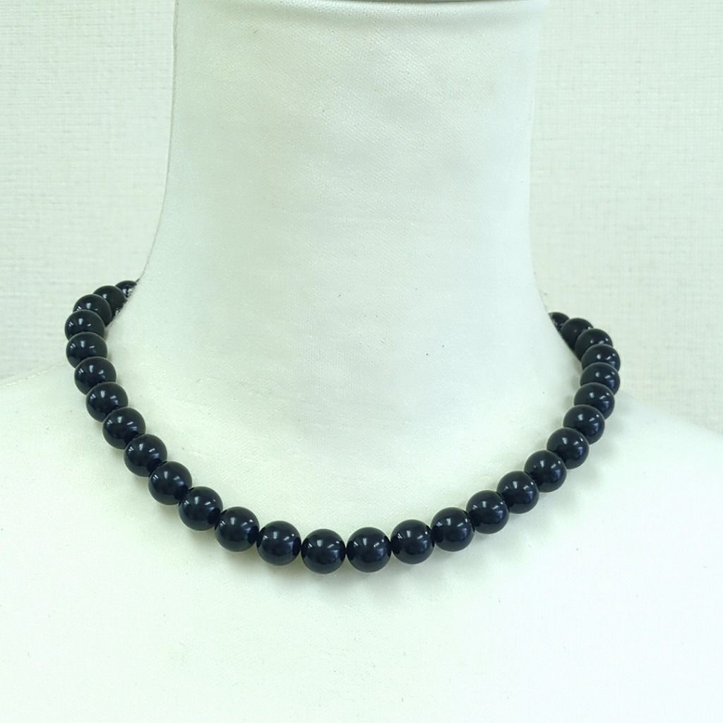 Victorian JET 天然ジェット ジェット ネックレス 鑑定書付き