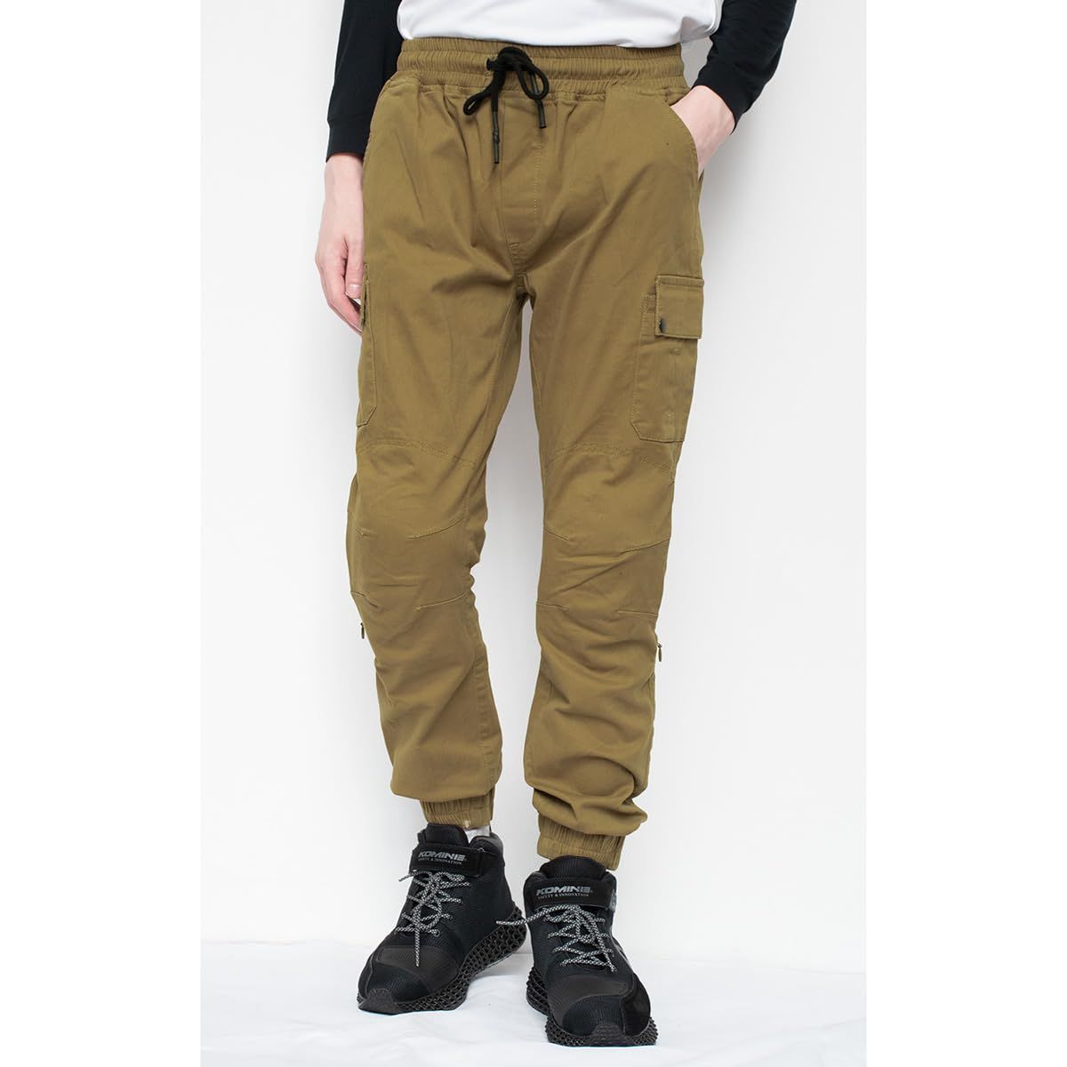 KOMINE パンツ PK-753 プロテクトコットンジョガーパンツ レディース 07-753 Beige WL