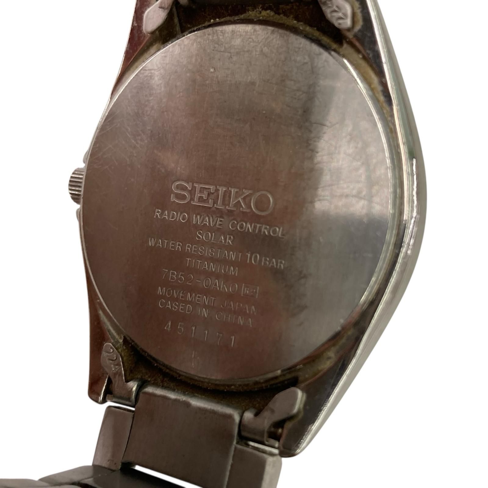 186000 SEIKO セイコー 腕時計 クォーツ 7 B 52 0 AK