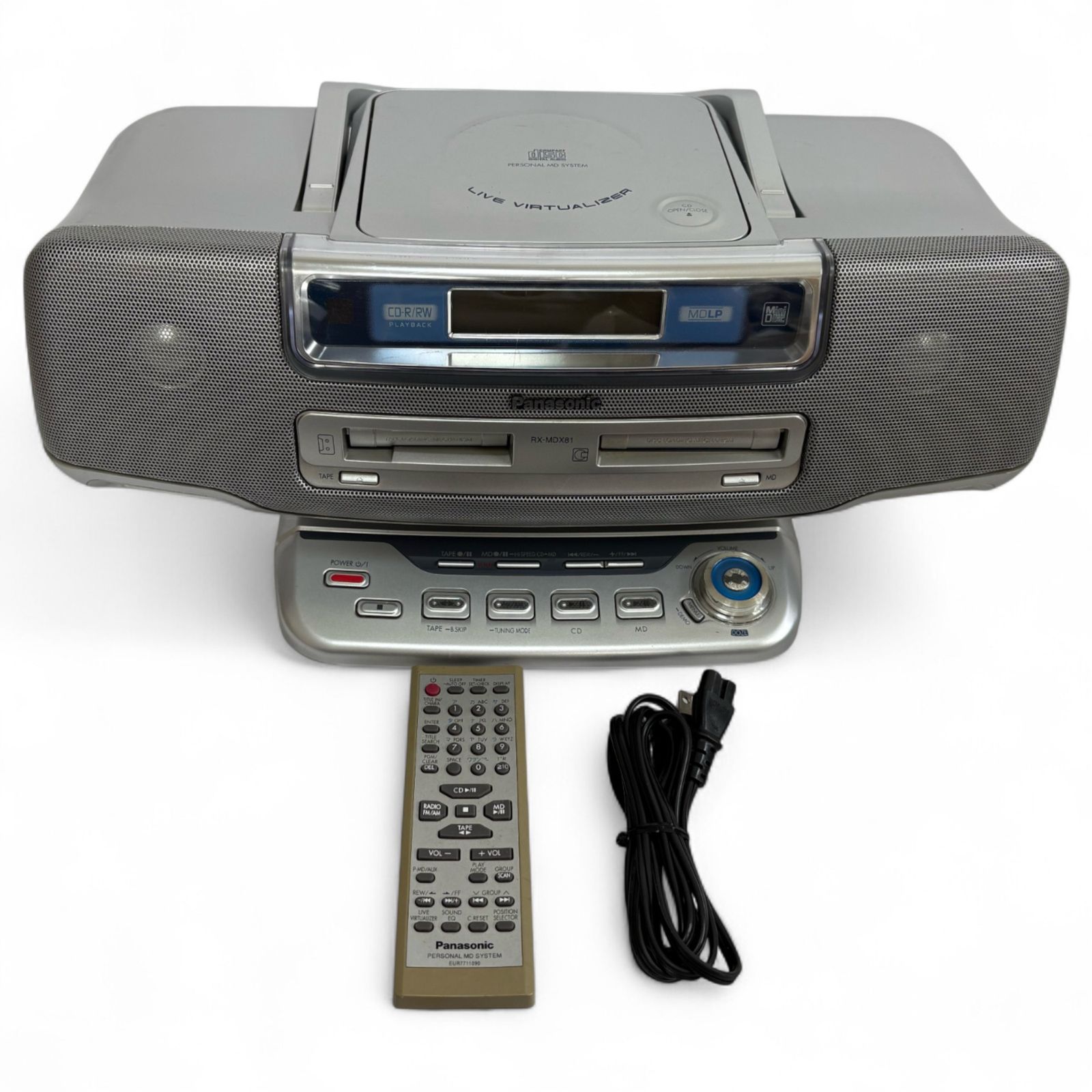 ◆ パナソニック Panasonic MDラジカセ RX-MDX81-S シルバー 1400-2718
